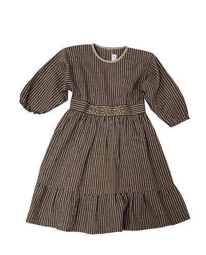 MARIE_black striped  embroidered ( 4Y last  )