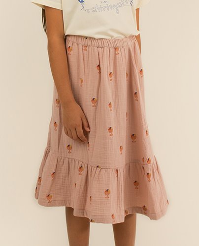 ICE CREAM CUP LONG SKIRT_dusty pink ( 4Y last )