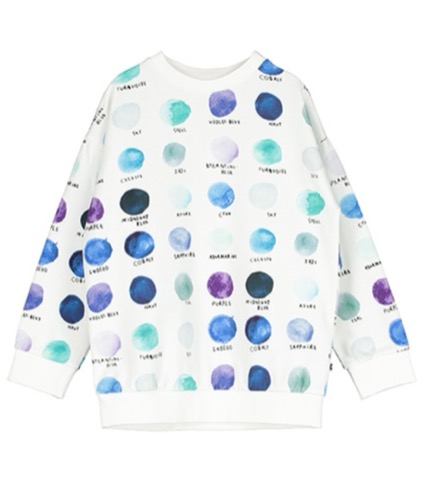 Relaxed Fit Sweater Paint Palet Dots ( 2Y last )